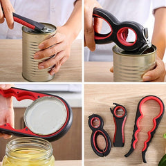 5in1 Bottle Jar Opener Anti Slip Lid Opener Tool