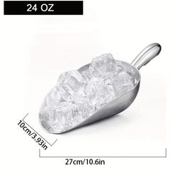 Aluminum Alloy Ice Scoop for Kitchen, Multi-Purpose Food Scooper