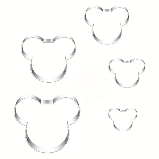 6pcs Mouse Cookie Cutters Stainless Steel Cake Decorating Baking Tools