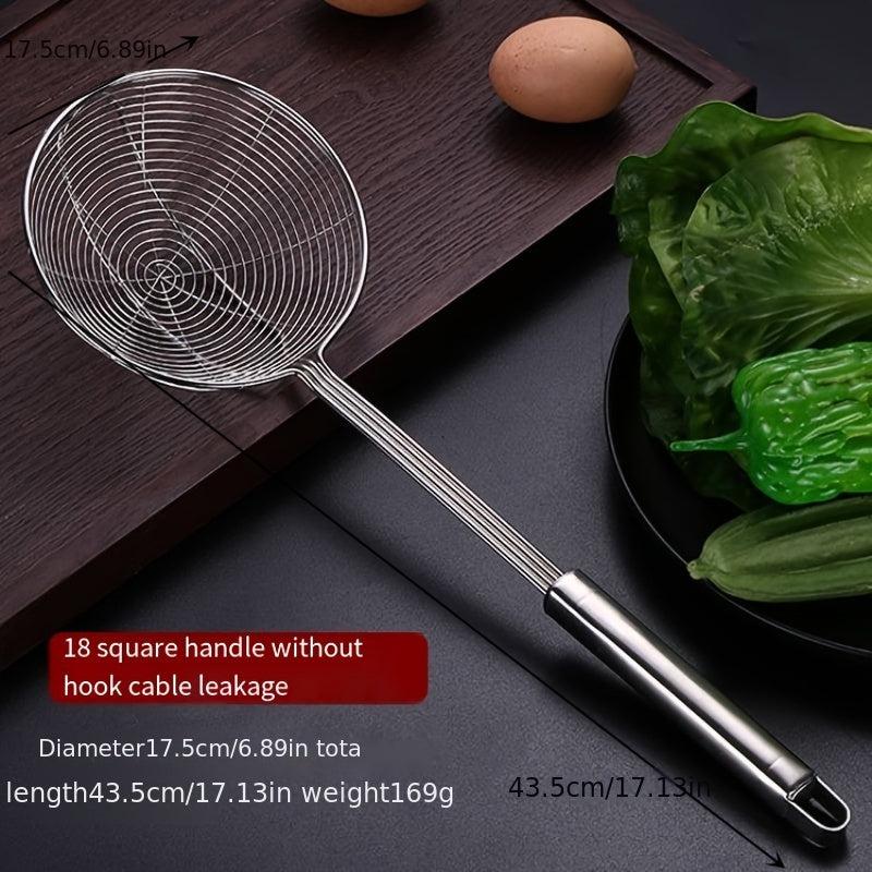 Stainless Steel Spider Strainer Double Ears Hanging Side Kitchen Accessory