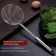 Stainless Steel Spider Strainer Double Ears Hanging Side Kitchen Accessory