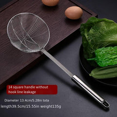 Stainless Steel Spider Strainer Double Ears Hanging Side Kitchen Accessory