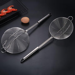 Stainless Steel Spider Strainer Double Ears Hanging Side Kitchen Accessory