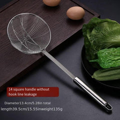 Stainless Steel Spider Strainer Double Ears Hanging Side Kitchen Accessory