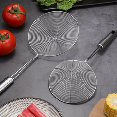 Stainless Steel Wire Skimmer Spoon Strainer Ladle with Handle