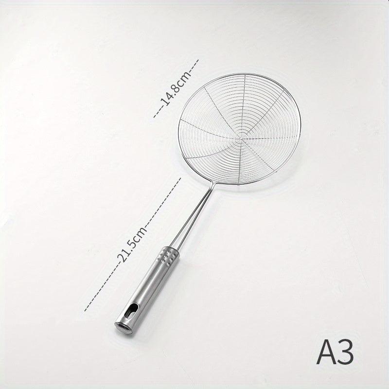 Stainless Steel Wire Skimmer Spoon Strainer Ladle with Handle