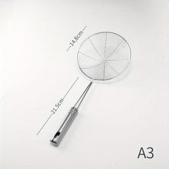 Stainless Steel Wire Skimmer Spoon Strainer Ladle with Handle