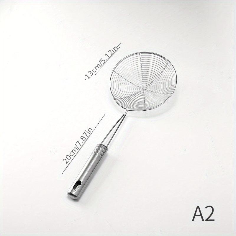 Stainless Steel Wire Skimmer Spoon Strainer Ladle with Handle