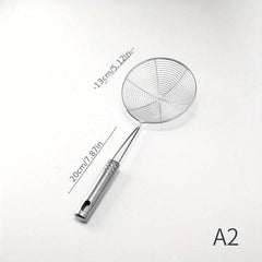 Stainless Steel Wire Skimmer Spoon Strainer Ladle with Handle