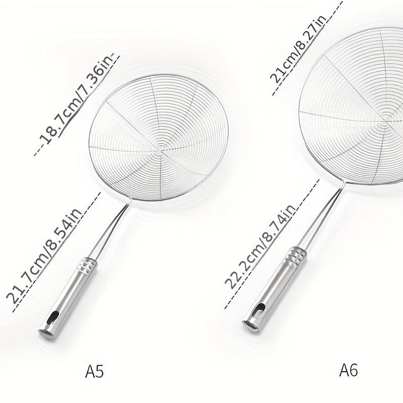 Stainless Steel Wire Skimmer Spoon Strainer Ladle with Handle