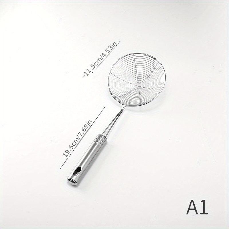 Stainless Steel Wire Skimmer Spoon Strainer Ladle with Handle