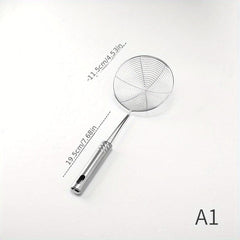 Stainless Steel Wire Skimmer Spoon Strainer Ladle with Handle