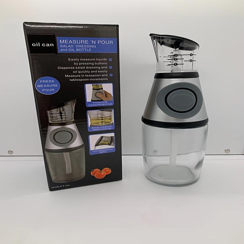 1pc Bottle Controlled Measuring Press Type Pot Bottle Kitchen Supplies