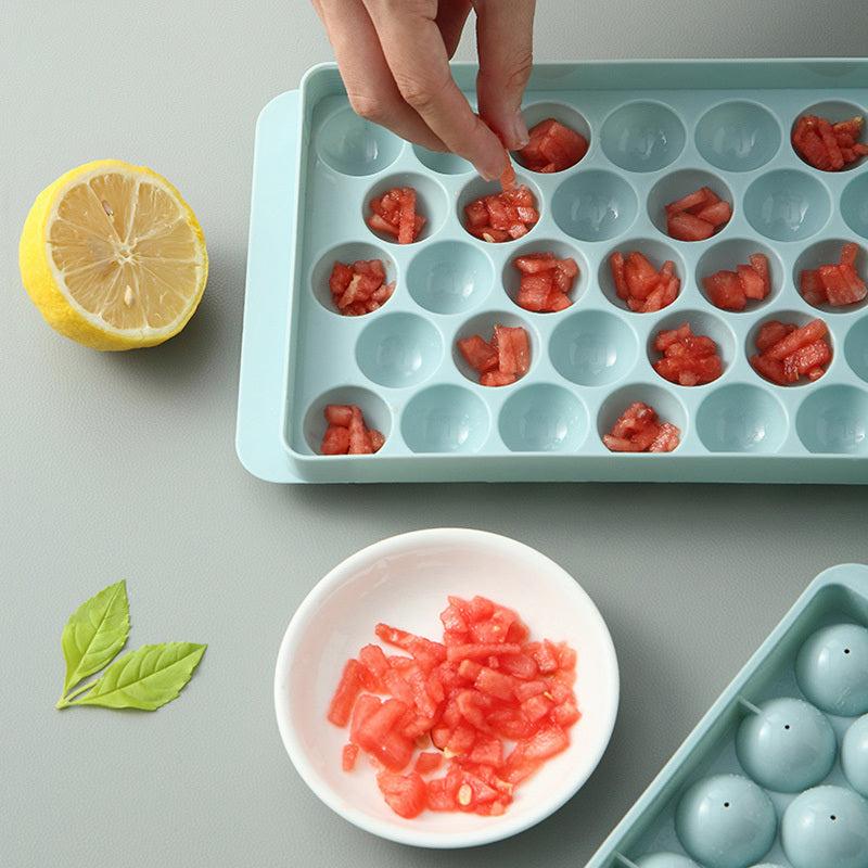 Ball Shape Ice Cube Mold Plastic Ice Cube Tray Multifunctional Household