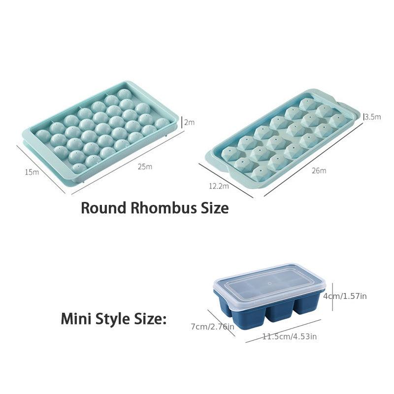 Ball Shape Ice Cube Mold Plastic Ice Cube Tray Multifunctional Household