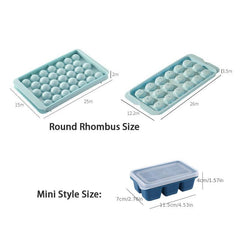 Ball Shape Ice Cube Mold Plastic Ice Cube Tray Multifunctional Household