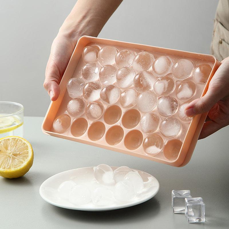 Ball Shape Ice Cube Mold Plastic Ice Cube Tray Multifunctional Household