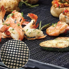 Non Stick BBQ Grid Mat for Grilling Outdoors