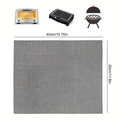 Non Stick BBQ Grid Mat for Grilling Outdoors