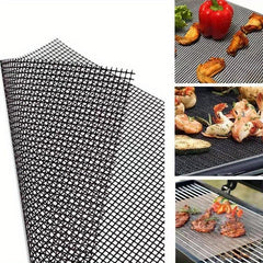 Non Stick BBQ Grid Mat for Grilling Outdoors