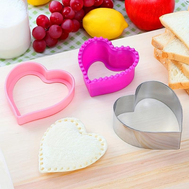 Sandwich Cutter And Sealer Set Bread Decruster DIY Cookie Cutters Kitchen