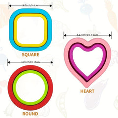 Sandwich Cutter And Sealer Set Bread Decruster DIY Cookie Cutters Kitchen