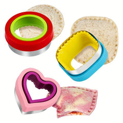 Sandwich Cutter And Sealer Set Bread Decruster DIY Cookie Cutters Kitchen
