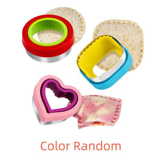 Sandwich Cutter And Sealer Set Bread Decruster DIY Cookie Cutters Kitchen