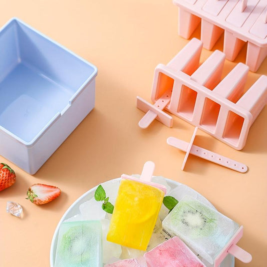 Ice Cream Mold Homemade Mini Popsicle Mold Silicone With Lid