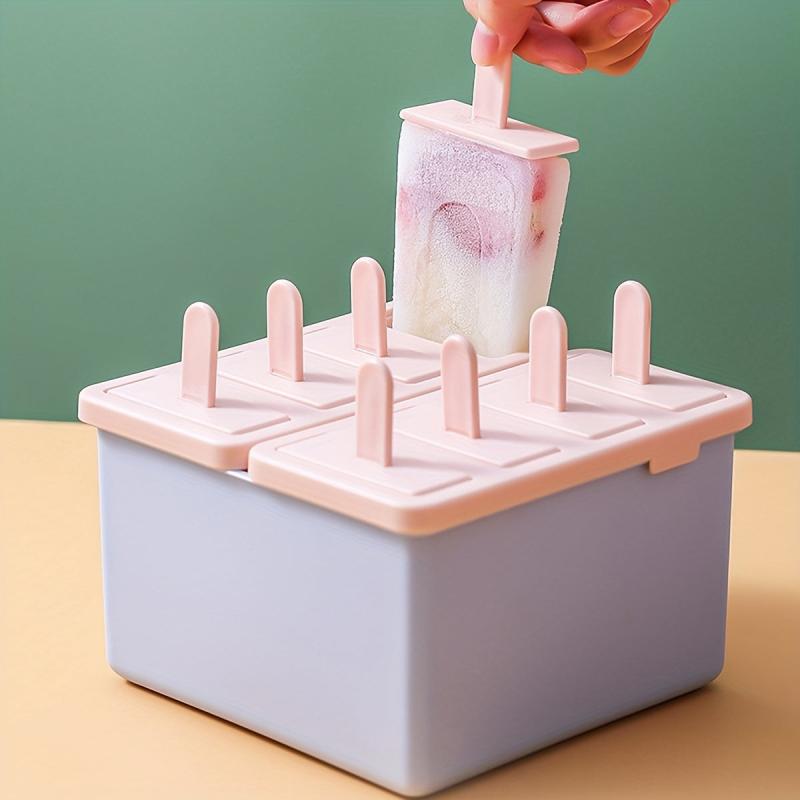 Ice Cream Mold Homemade Mini Popsicle Mold Silicone With Lid