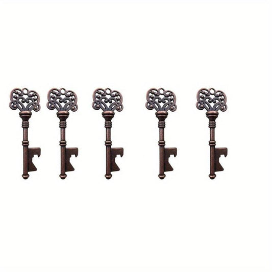 5pcs Vintage Skeleton Key Bottle Opener Gift for Parties & Beer