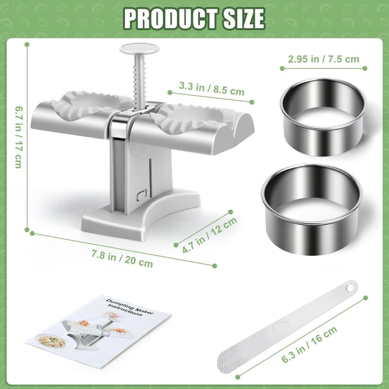 Herobaby Automatic Dumpling Maker With Noodle Cutters & Mold