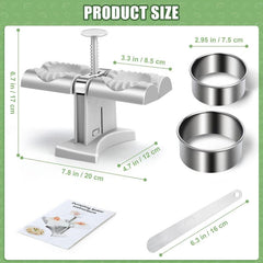 Herobaby Automatic Dumpling Maker With Noodle Cutters & Mold