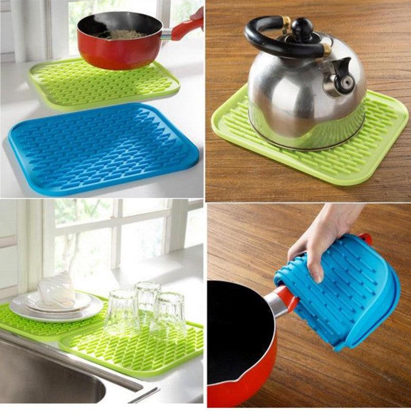 Silicone Insulated Mat for Dish Drying Heat Resistant Pot and Bowl Trivet