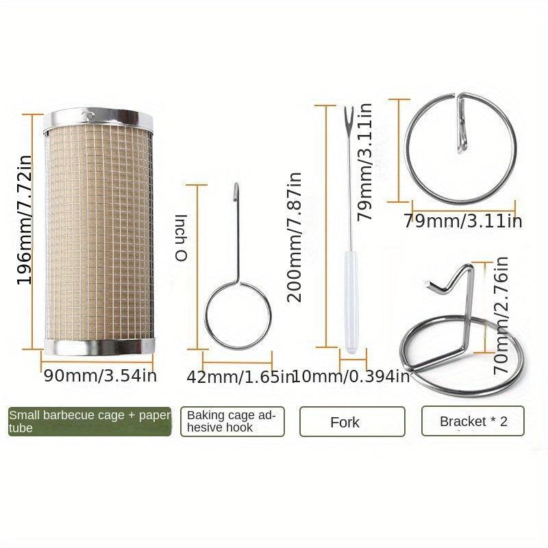 Rotating Barbecue Grill Grate for Camping and Outdoor Grilling