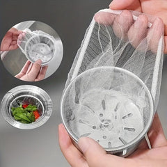 10pcs Sink Strainer Mesh Bag Disposable Kitchen Sink Strainer Trash Bag