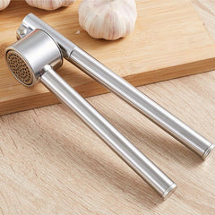 Stainless Steel Garlic Press & Peeler, Rust Proof Garlic Crusher