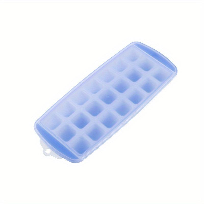 2 Cubic Ice Grains Mini Ice Cube Trays 21 Grids With Lid For Freezer