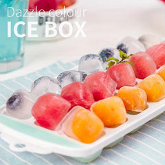 2 Cubic Ice Grains Mini Ice Cube Trays 21 Grids With Lid For Freezer