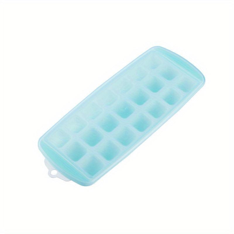 2 Cubic Ice Grains Mini Ice Cube Trays 21 Grids With Lid For Freezer