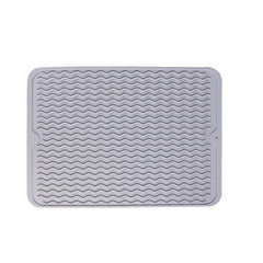 Silicone Drying Mat Dish Pad Bathroom Kitchen Drain Mat