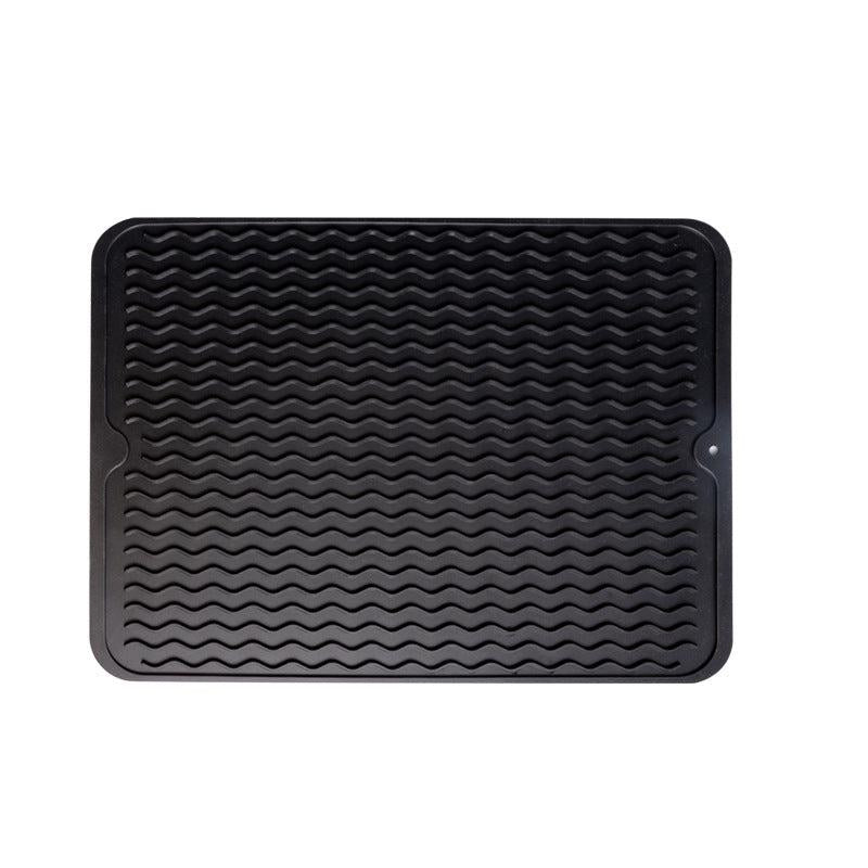Silicone Drying Mat Dish Pad Bathroom Kitchen Drain Mat