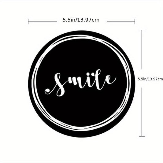 Rubber Dish Drying Mat Flower Pattern Smiley Face Coasters