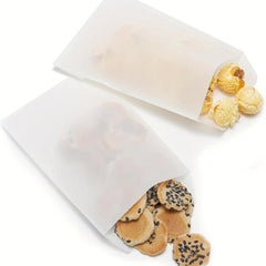 100pcs Glassine Bags Waxed Paper Bags Candy Bakery Treat Bags 10x16cm
