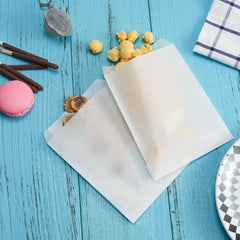 100pcs Glassine Bags Waxed Paper Bags Candy Bakery Treat Bags 10x16cm