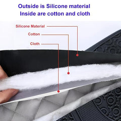 Silicone Oven Gloves with Quilted Lining - 1 Pair