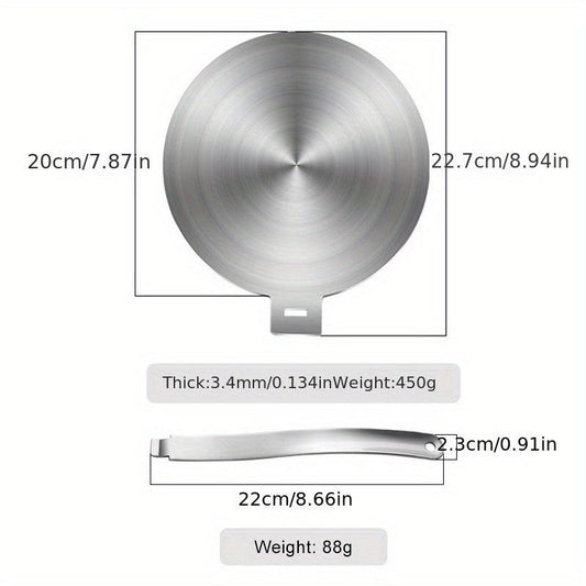 Stainless Steel Heat Diffuser Plate with Handle