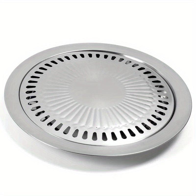 Stainless Steel BBQ Plate Grilling Pan Nonstick Roasting