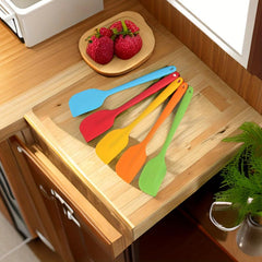 6pcs Jar Spatula Silicone Kitchen Butter Spatula Multifunctional Cre