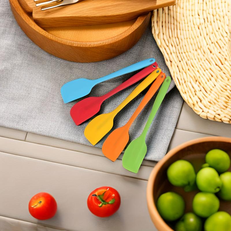 6pcs Jar Spatula Silicone Kitchen Butter Spatula Multifunctional Cre